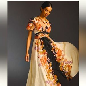 Anthropologie Katarina button-front dress size S